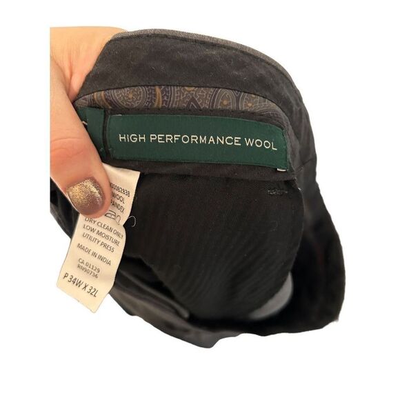 Lauren Ralph Lauren High Performance Gray Wool Pleated Dress Pants Size 34x32 - Picture 8 of 8